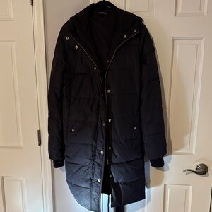J. Crew Dark Puffer Coat